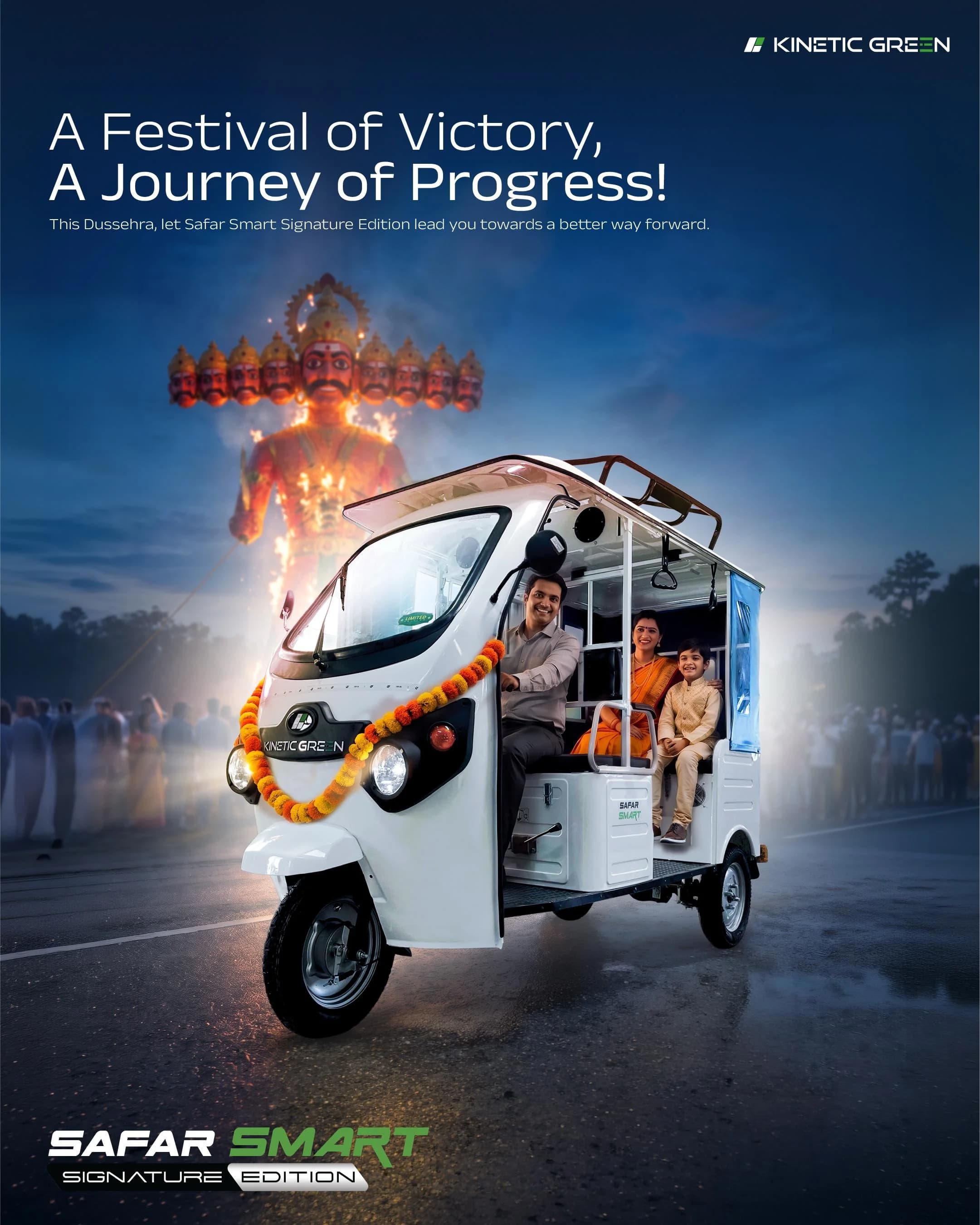 Kinetic Green Safar Smart Signature Edition - Dussehra Festive Special